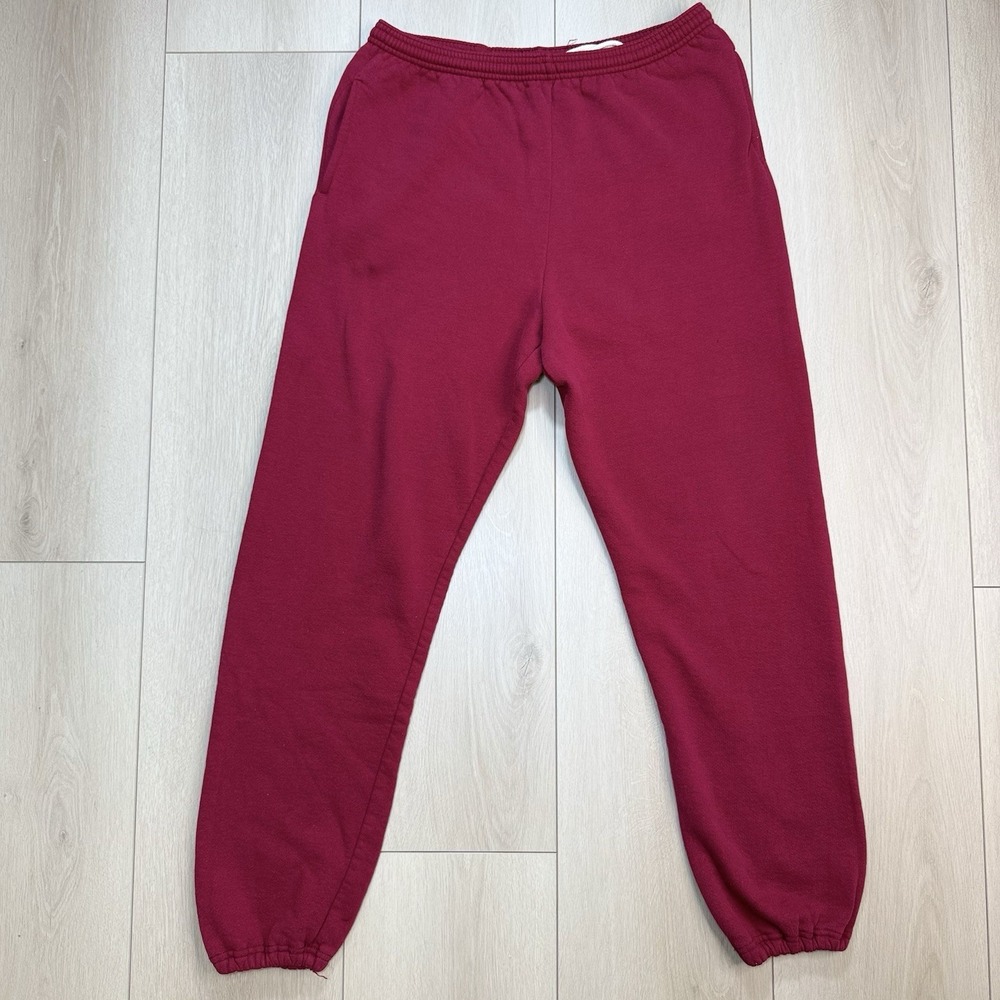 VTG Russell Athletic Sweatpants Mens XL Red USA Jogger Fleece 90s Made In USA